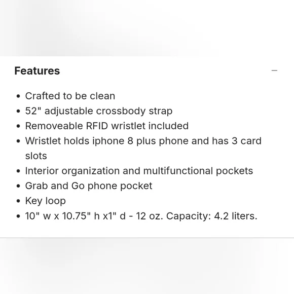 NWOT Baggallini Go Bagg with RFID Wristlet, MSRP: $78 - Picture 9 of 10